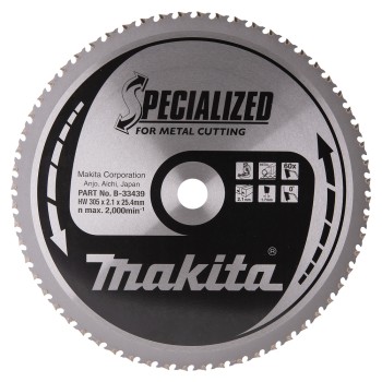 Makita B-33439 Panza ferastrau circular metal/otel, 305x25.4x2.1mm, 60T