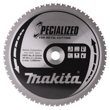 Makita B-33439 Panza ferastrau circular metal/otel, 305x25.4x2.1mm, 60T