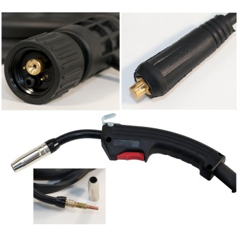 ProWELD MTS-801 Pistolet mufa euro, 1.8m pentru Flux1032e