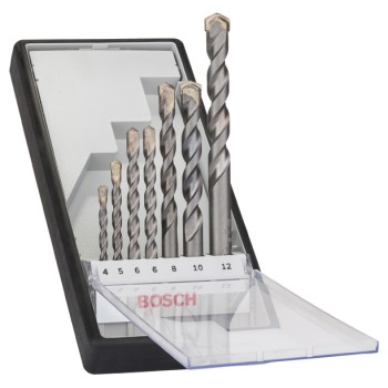 Bosch Set 7 burghie Robust Line CYL-3 pentru beton 4/5/6/8/10/12mm, caseta