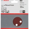 Bosch Set 5 foi de slefuire Expert for Wood and Paint C430, 125mm, G80, 8 orificii