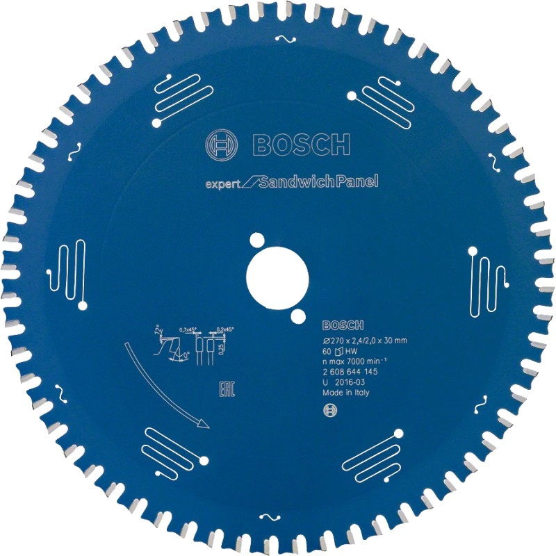 Bosch Panza ferastrau circular Expert for Sandwich Panel, 270x30x2.4mm, 60T