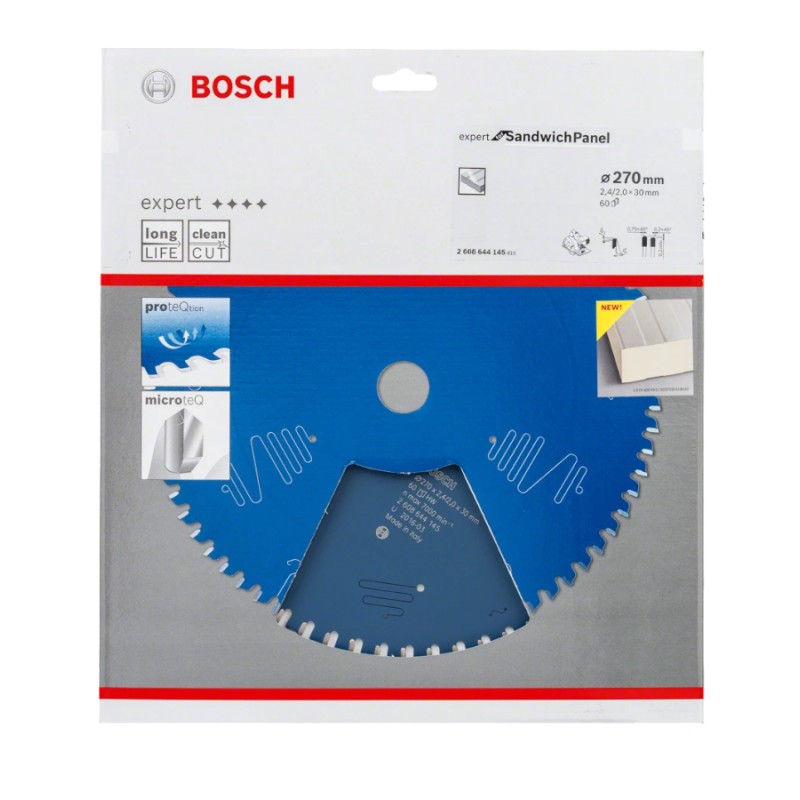 Bosch Panza ferastrau circular Expert for Sandwich Panel, 270x30x2.4mm, 60T