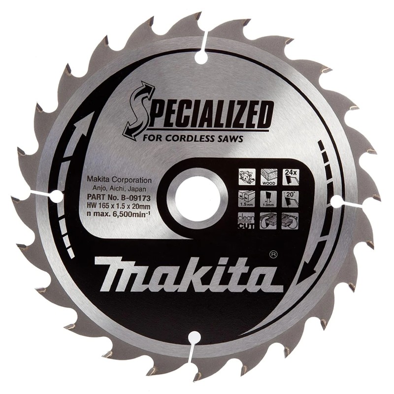 Makita Panza ferastrau circular pentru lemn, 165X20X24mm, 24T