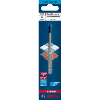 Bosch Burghiu Expert Hex-9 HardCeramic, 6x90mm