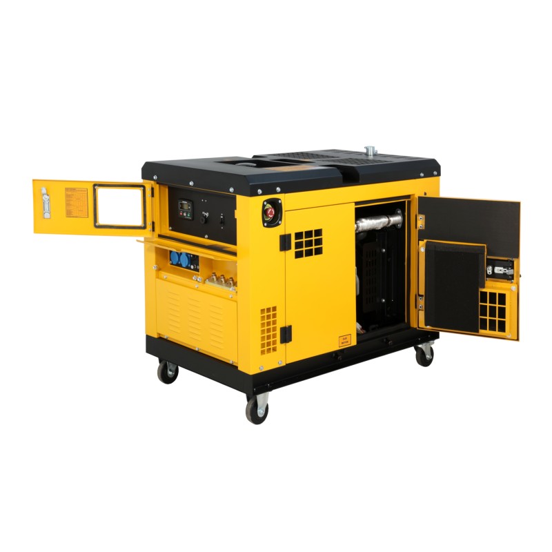 Stager YDE13TA Generator insonorizat 10kVA, 39A, 3000rpm, monofazat, diesel, pornire electrica