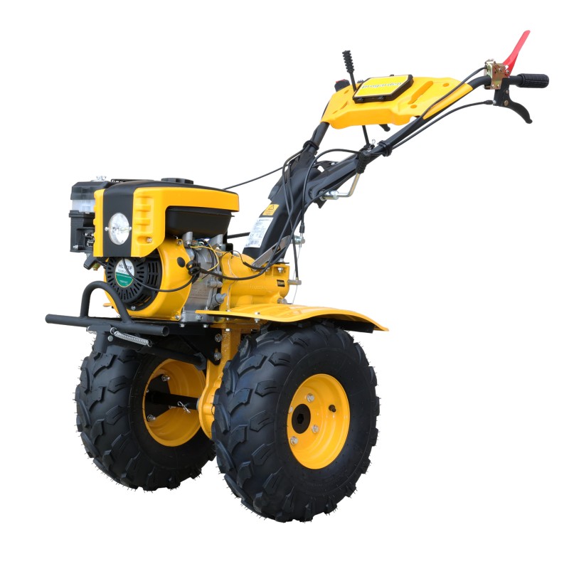 ProGARDEN Campo 873 Alpine motocultor 7CP, 2+1 trepte, 2+1+1 freze, benzina, roti ATV, 2 prize putere