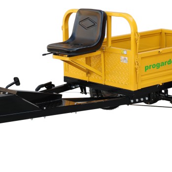 ProGARDEN Alpine RM500T Remorca cu tractiune G2, 500kg, 1 osie, prindere bolt pentru motocultor, roti profil rutier 5.00-12, 4 prezoane, RIM 3.50B