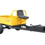 ProGARDEN Alpine RM500T Remorca cu tractiune 500kg, 1 osie, prindere bolt pentru motocultor, roti 19x7-8