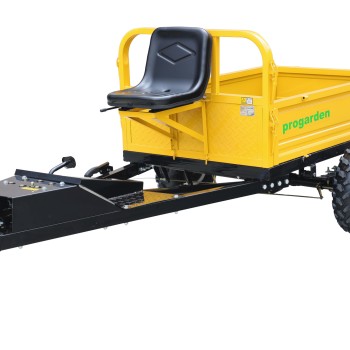 ProGARDEN Alpine RM500T Remorca cu tractiune 500kg, 1 osie, prindere bolt pentru motocultor, roti 19x7-8