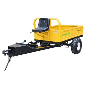 ProGARDEN Alpine RM500T Remorca cu tractiune 500kg, 1 osie, prindere bolt pentru motocultor, roti 19x7-8