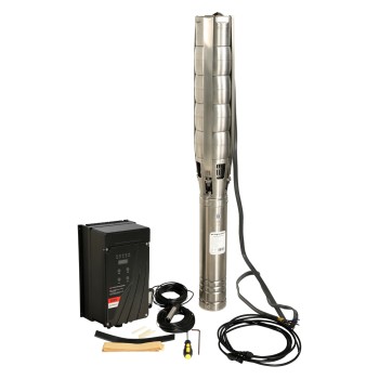 Progarden Pachet Aqua SOLAR 4053 pompa submersibila, 3", solar, 3000W/300V, MPPT, 660L/min, 45m, multietajata apa curata + 14 x SP460M-72H Panou fotovoltaic