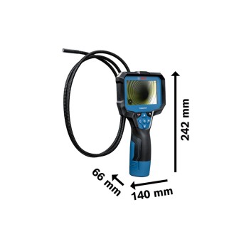 Bosch GIC 12V-4-23 C Camera inspectie display 4.3", cordon 150cm + 4 Baterii 1.5V LR6 (AA) + Adaptor acumulatori alcalini AA1