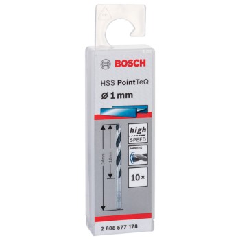 Bosch Burghiu metal HSS PointTeQ, 1x12x34mm