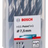 Bosch Set 10 burghie metal HSS PointTeQ, 7.5x69x109mm