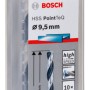 Bosch Set 10 burghie metal HSS PointTeQ, 9.5x81x125mm