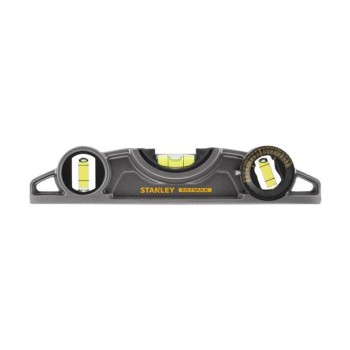 Stanley 0-43-609 Nivela magnetica Fatmax Torpedo, aluminiu, 250 mm, 3 fiole