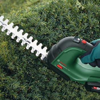 Bosch Advanced Shear 18V-10 Foarfece pentru taiat iarba, tufe si arbusti, acumulator Li-Ion 18V, 2Ah, 8x20x100mm