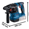 Bosch GBH 185-LI Ciocan rotopercutor brushless 1.9J + 2 acumulatori Li-Ion 4Ah, 18V + Valiza + Incarcator
