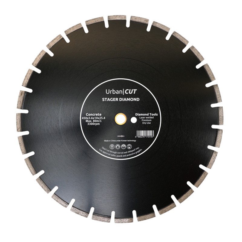 Stager URBAN CUT Disc diamantat 450x3.6x10x25.4-P pentru beton/asfalt