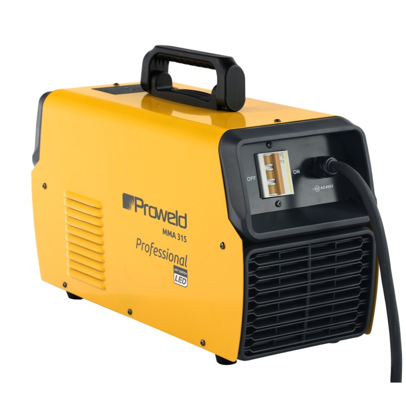 ProWELD MMA 315 LED Invertor digital sudură 315A, MMA Puls, TIG Lift, Arc Force, VRD, Electrozi Ø 2.0–6.0 mm, Oțel, Inox, Fontă