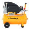 Stager Air 20D24 compresor aer, 24L, 8bar, 200L/min, monofazat, angrenare directa