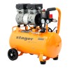 Stager Air 14DS24 compresor aer, 24L, 8bar, 135 L/min, monofazat, angrenare directa, silentios