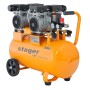 Stager Air 27DS50 compresor aer, 50L, 8bar, 270L/min, monofazat, angrenare directa, silentios