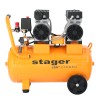 Stager Air 27DS50 compresor aer, 50L, 8bar, 270L/min, monofazat, angrenare directa, silentios