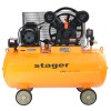 Stager Air 60C200 compresor aer, 200L, 10bar, 600L/min, trifazat, angrenare curea