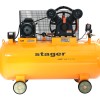 Stager Air 60C370 compresor aer, 370L, 10bar, 600L/min, trifazat, angrenare curea