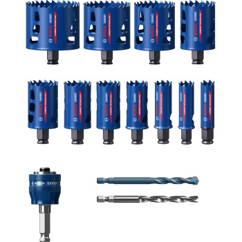 Bosch Set Carote ToughMaterial Expert 20-76mm + burghie si adaptor
