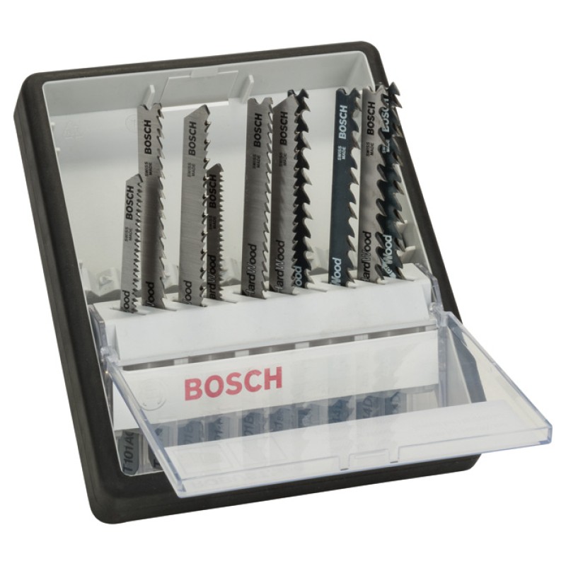 Bosch Set 10 Panze ferastrau vertical Wood Expert Robust Line prindere în T