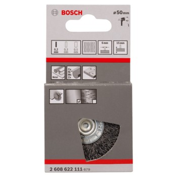 Bosch Perie sarma disc, ondulata, 50x15x0.2mm