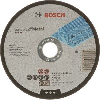Bosch  Disc de tăiere Standard for Metal 150x2.5x22.23mm