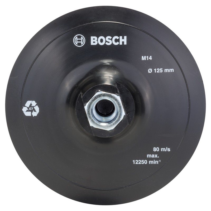 Bosch Placă de şlefuire din cauciuc pentru polizor unghiular, 125mm, M14