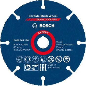 Bosch Disc tăiere Expert Carbide Multi Wheel 10x76mm