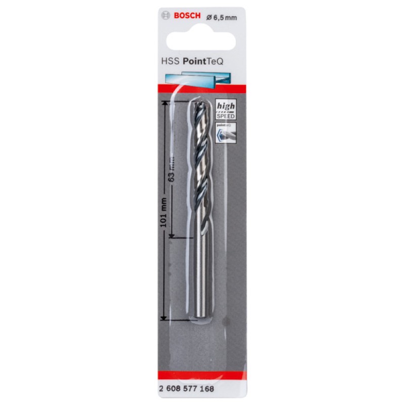 Bosch Burghiu spiral HSS PointTeQ, 6.5x63x101mm