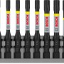 Bosch Set mixt 8 biti impact Torx 55mm, suport standard T15, T20, T25, T30, T40