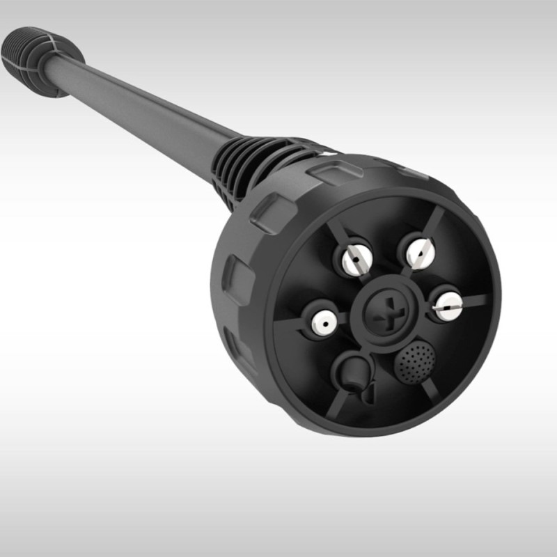 Aparat de spalat cu presiune cu 1 acumulator 4.0AH si incarcator, 24 bari, 6 capete, geanta inclusa - ELPW202501, EMTOP