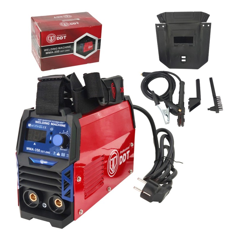 Aparat de sudura DDT PROFESSIONAL DDT-2002 , MMA 350A, afisaj electronic LCD, Invertor, tehnologie inalta