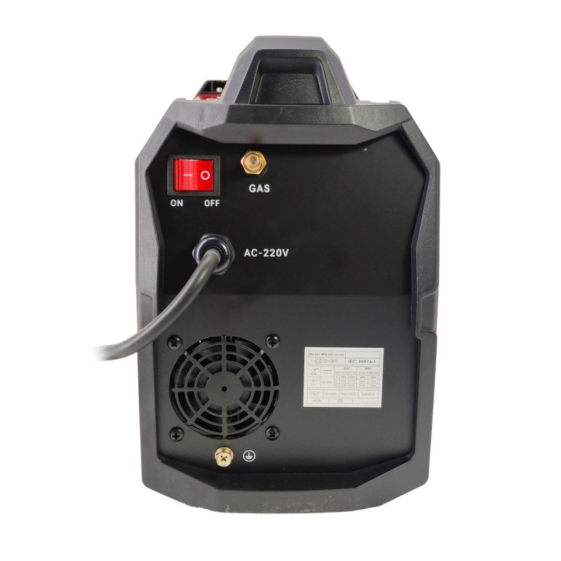 Invertor Aparat de sudura, DDT-2005, cu rola sarma si electrod gaz, MIG MMA DDT PROFESSIONAL, 230 V, 20-350 A curent, 0.8-1.0 mm diametru sarma de sudura, 1.6-5mm diametru electrod de sudura