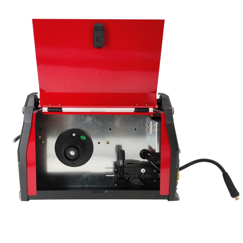 Invertor Aparat de sudura, DDT-2005, cu rola sarma si electrod gaz, MIG MMA DDT PROFESSIONAL, 230 V, 20-350 A curent, 0.8-1.0 mm diametru sarma de sudura, 1.6-5mm diametru electrod de sudura