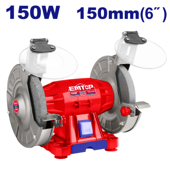 Polizor electric de banc 2 pietre 150mm, 150W - EBGR61501, EMTOP