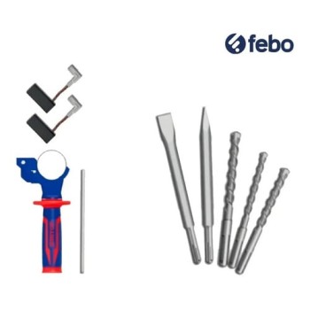 Ciocan electric rotopercutor, 800W, 2.5J, 3 burghie si 2 dalti incluse, cutie de transport - ERHRL801, EMTOP