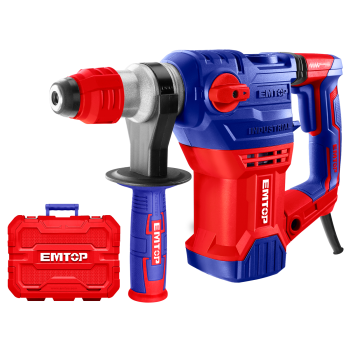 Ciocan electric rotopercutor, 1500W, 5.5J, 3 burghie si 2 dalti incluse, cutie de transport - ERHRP1502, EMTOP
