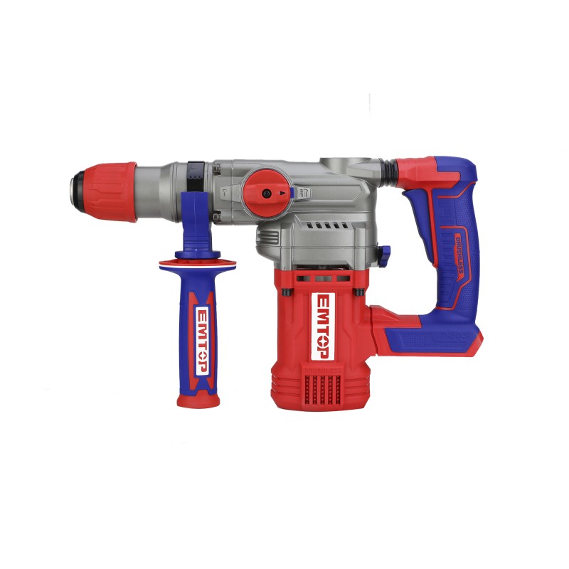 Ciocan rotopercutor fara acumulator si incarcator, 28mm, 4 accesorii - ELRH20288, EMTOP