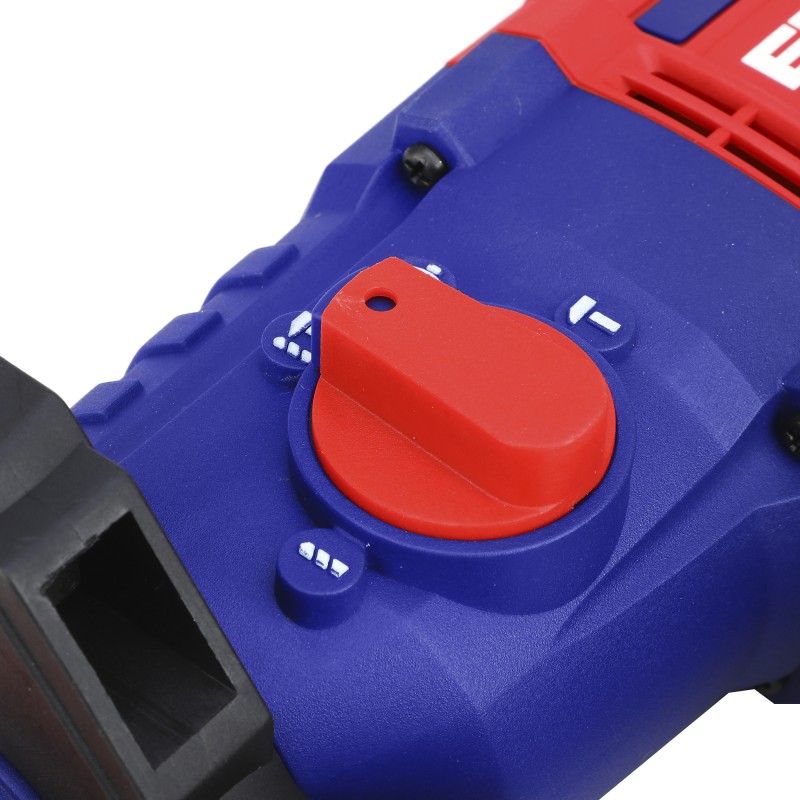 Ciocan rotopercutor cu 1 acumulator 4.0Ah, motor fara perii (brushless), 22mm, 2.0J, 3 burghie, cutie de transport - ELRH202081, EMTOP