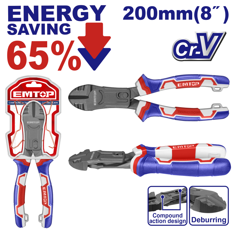 Cleste cu varf diagonal cu functie de debavurare, 65% economie de energie - EPLRCD0851, EMTOP