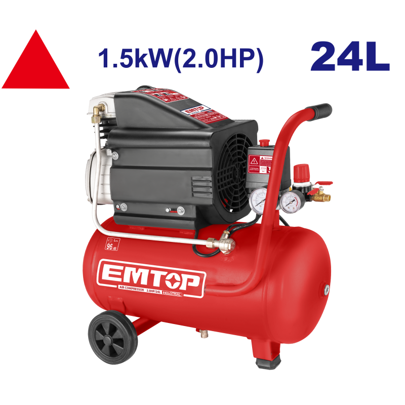 Compresor de aer 24L, 1.5kW (2.0HP) - EACPD20241, EMTOP
